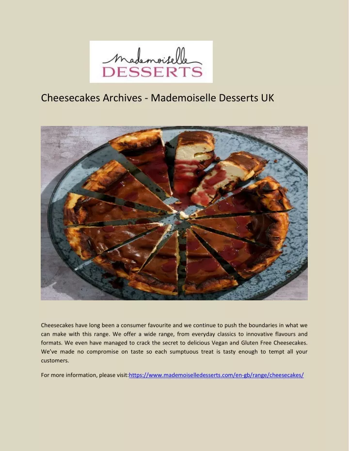 cheesecakes archives mademoiselle desserts uk