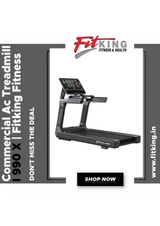 Commercial Ac Treadmill I 990 X | Fitking Fitness