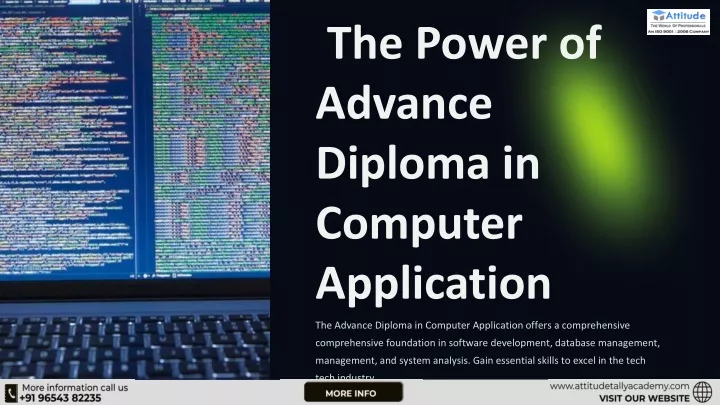 the power of advance diploma in computer