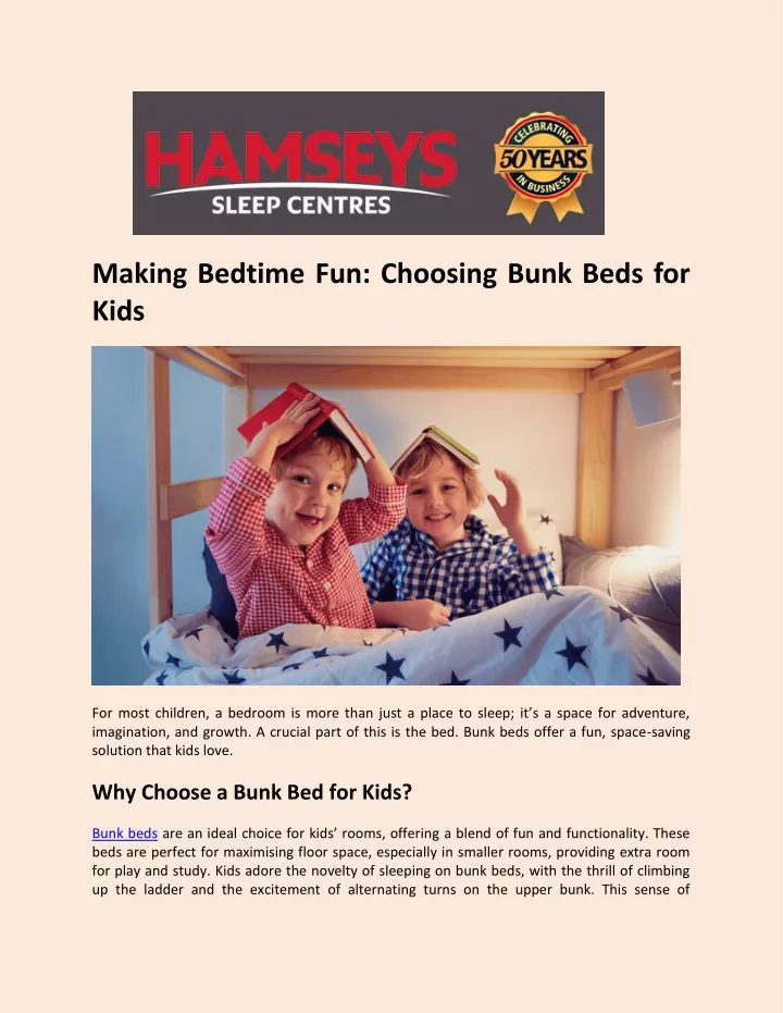 making bedtime fun choosing bunk beds for kids