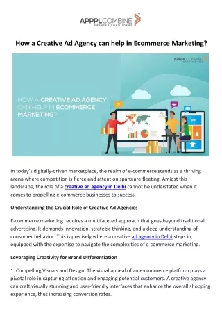 how a creative ad agency can help in ecommerce