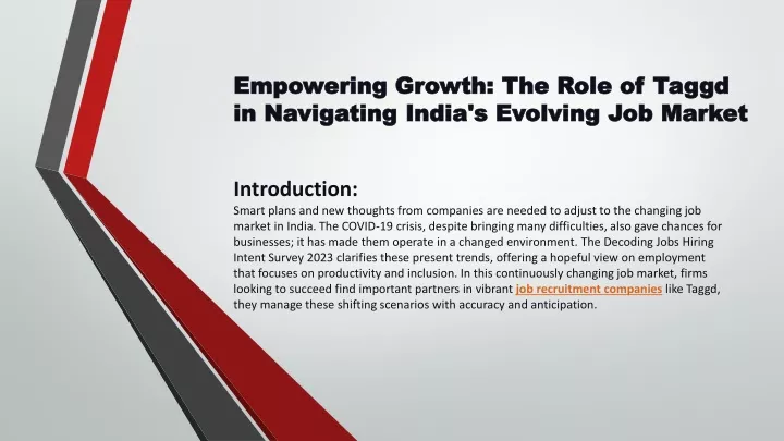 empowering growth the role of taggd in navigating