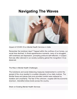 navigating the waves