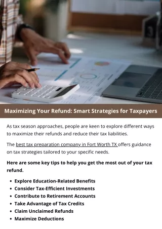 maximizing your refund smart strategies