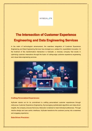 The Intersection of Customer Experience Engineering and Data Engineering Services