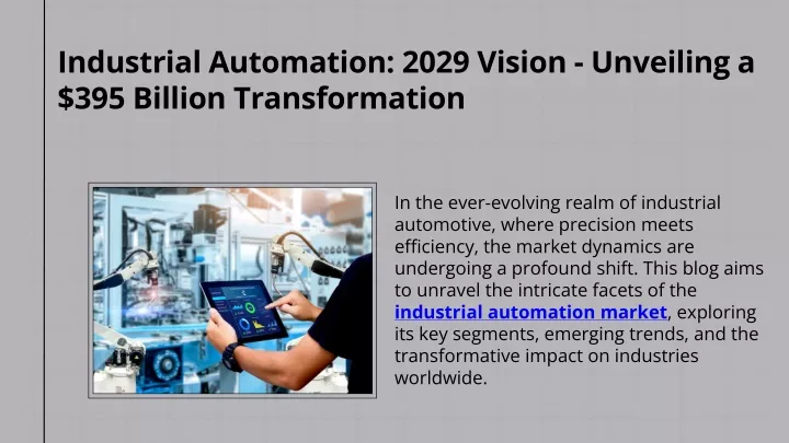 industrial automation 2029 vision unveiling
