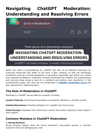 navigating understanding and resolving errors