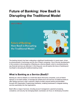 Future of Banking _ How BaaS is Disrupting the Traditional Model