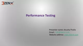 performance testing