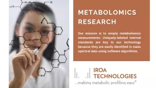 Products that make metabolomics easier