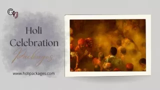 Holi Celebration Packages | Holi Packages