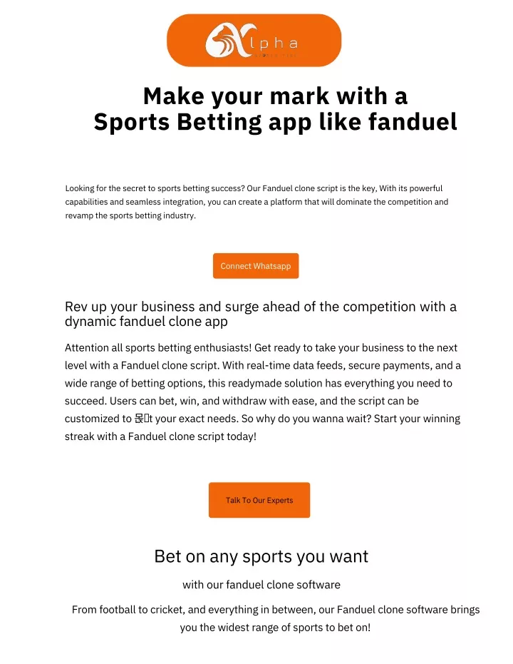 make your mark with a sports betting app like