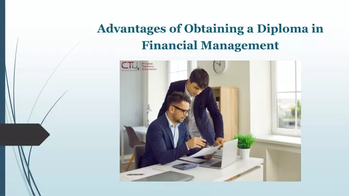 advantages of obtaining a diploma in financial