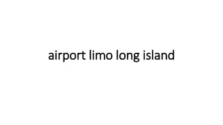 airport limo long island