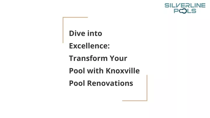 dive into excellence transform your pool with