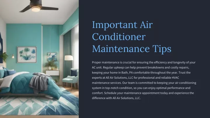 important air conditioner maintenance tips