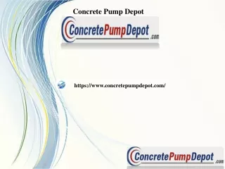 Used Alliance Concrete Pumps on Sale, concretepumpdepot