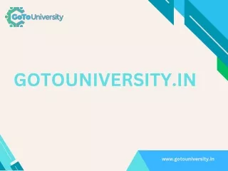 Unlock Your Global Potential with GotoUniversity.in: Your Guide to Studying Abro