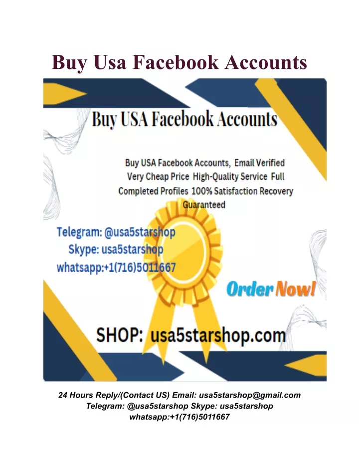 buy usa facebook accounts