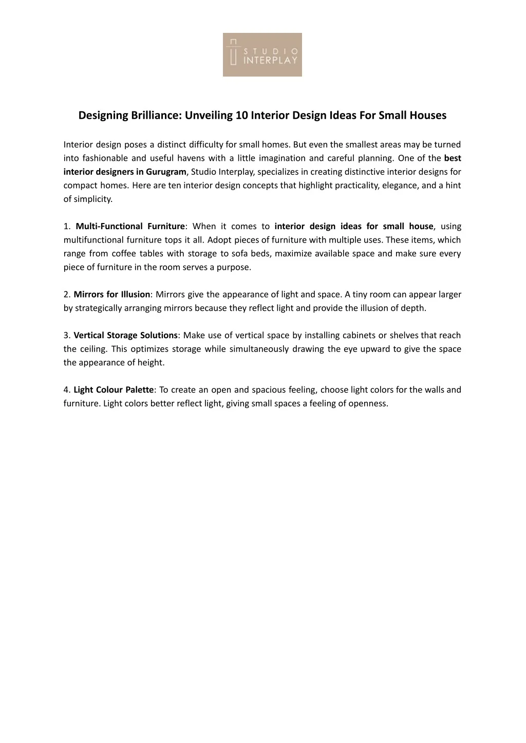 PPT - Designing Brilliance: Unveiling 10 Interior Design Ideas For ...