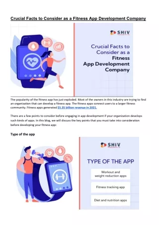 Important Facts to Consider as a Fitness App Development Company - PDF