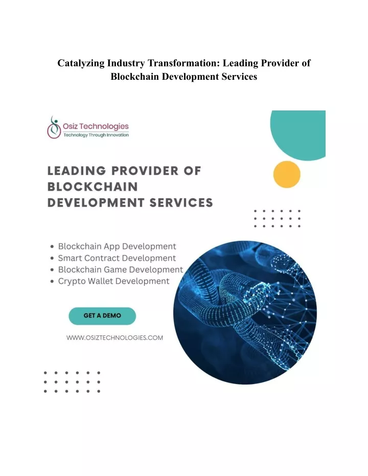 catalyzing industry transformation leading