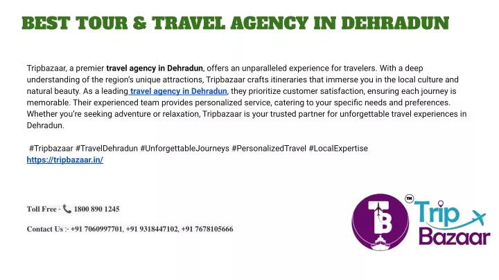 best tour travel agency in dehradun