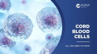 Cord Blood Cells - PPT - January 2024