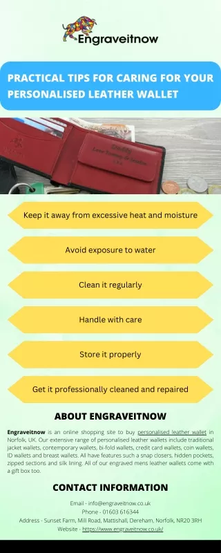 practical tips for caring for your personalised
