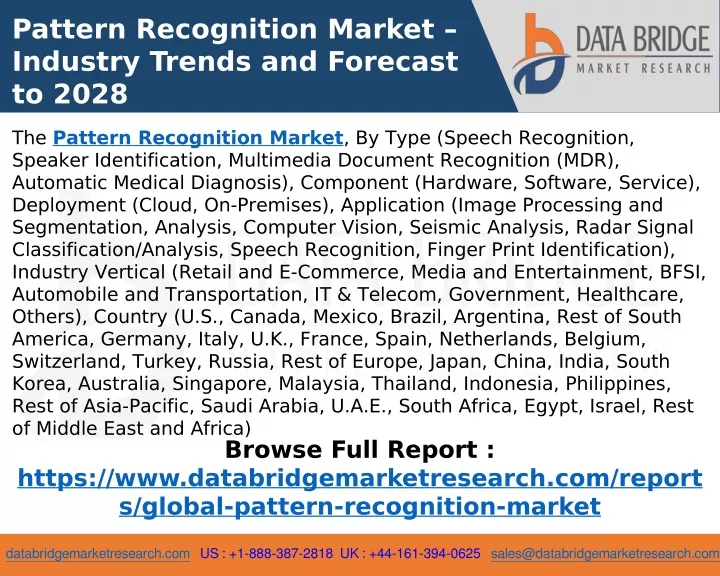 pattern recognition market industry trends