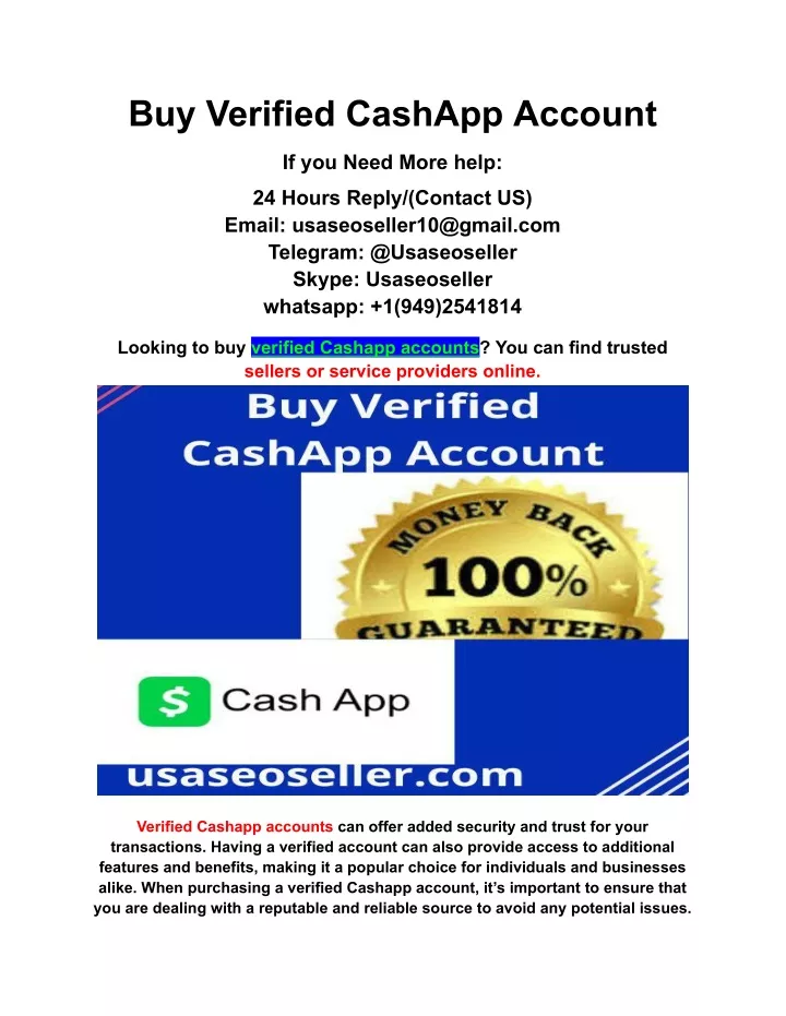 buy verified cashapp account