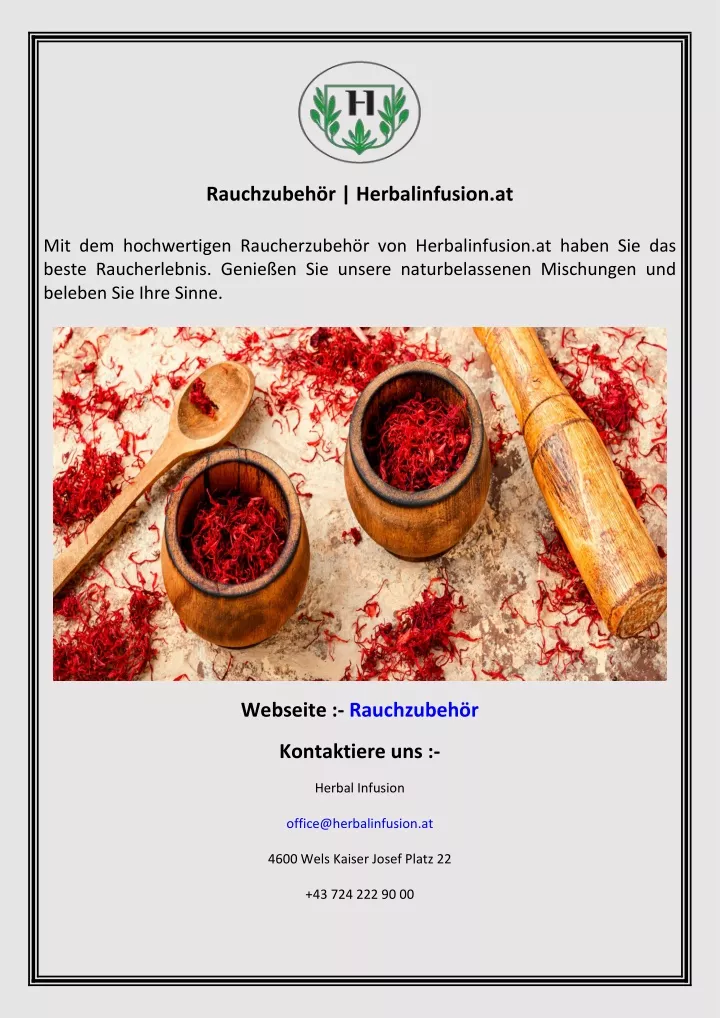 rauchzubeh r herbalinfusion at