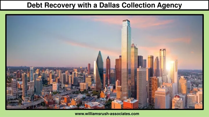 debt recovery with a dallas collection agency