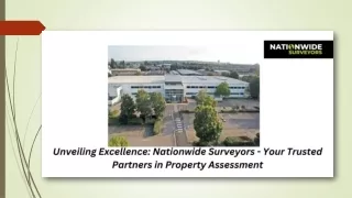 Unveiling Excellence Nationwide Surveyors - Your Trusted Partners in Property Assessment
