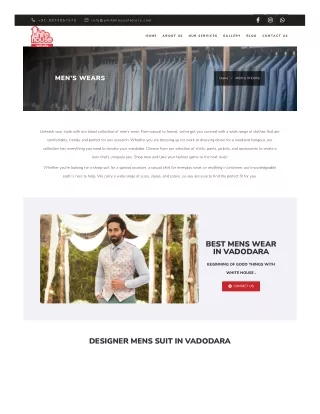 best designer suits for men in vadodara