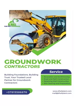 Leading Groundwork Contractors in Cornwall for Quality Solutions