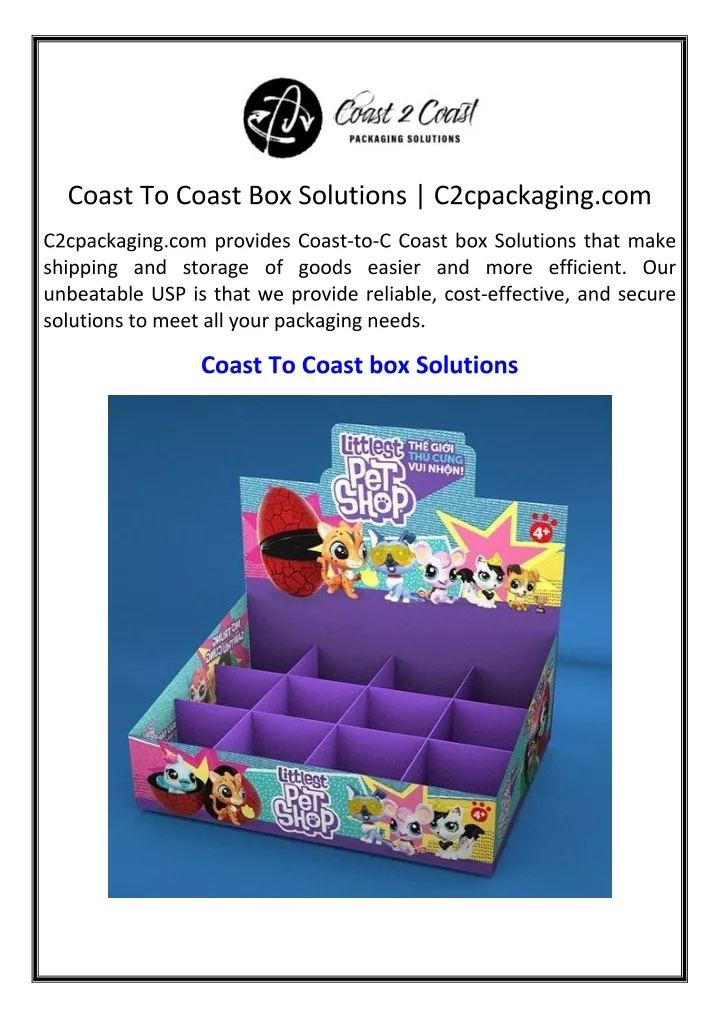 coast to coast box solutions c2cpackaging com