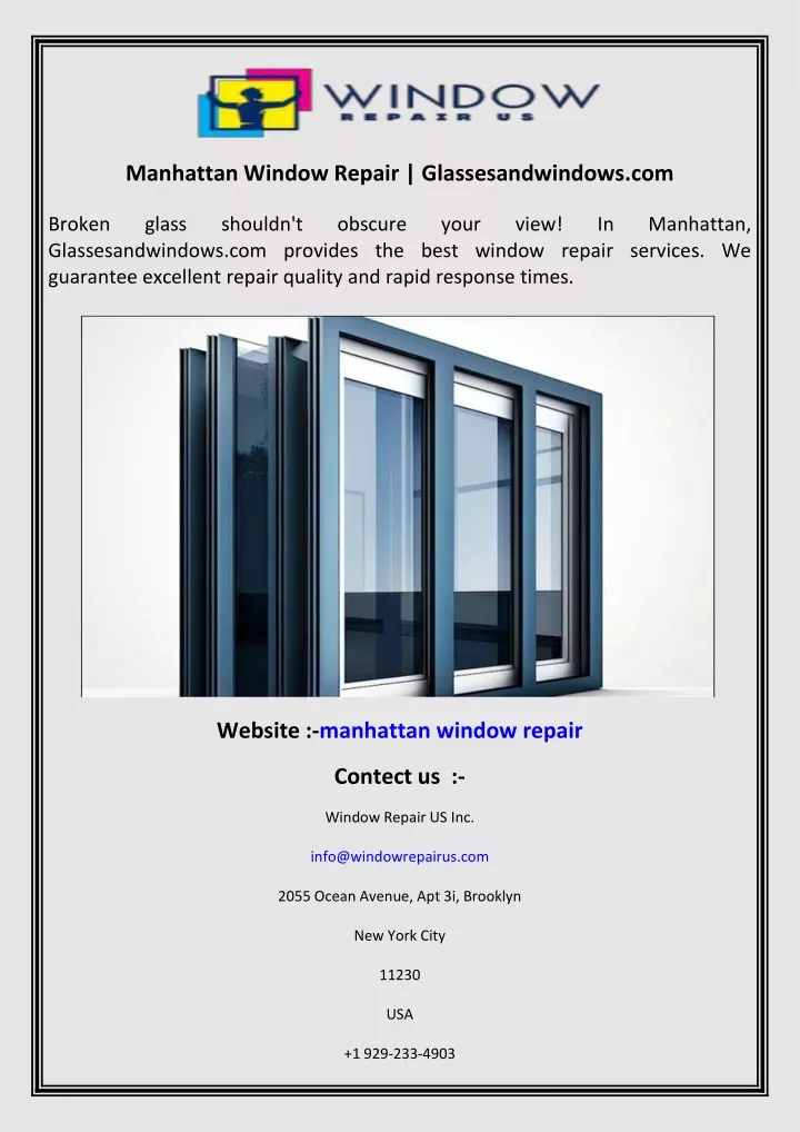 manhattan window repair glassesandwindows com