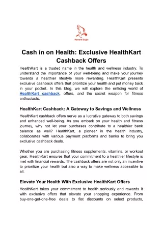 Cash in on Health_ Exclusive HealthKart Cashback Offers.docx