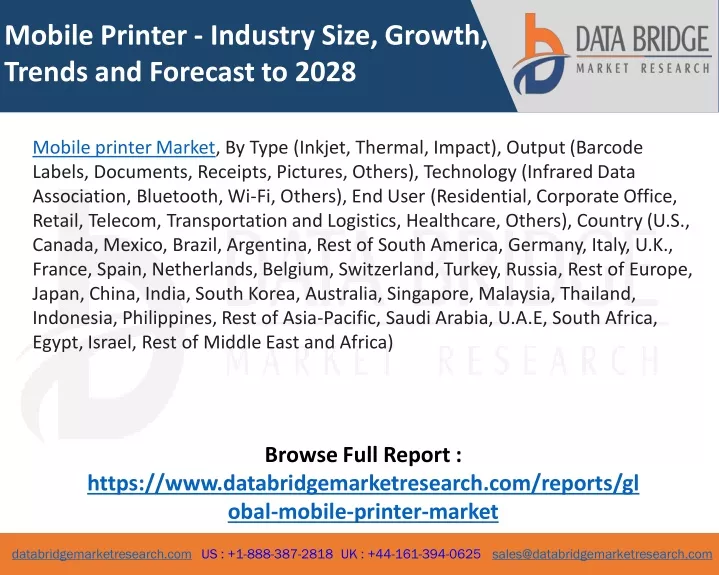 mobile printer industry size growth trends