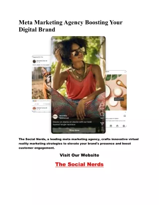 Meta Marketing Agency Boosting Your Digital Brand