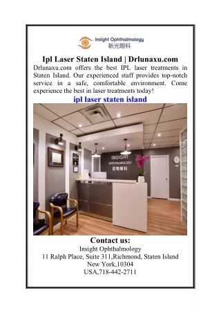 Ipl Laser Staten Island  Drlunaxu.com