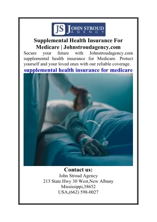 Supplemental Health Insurance For Medicare Johnstroudagency.com
