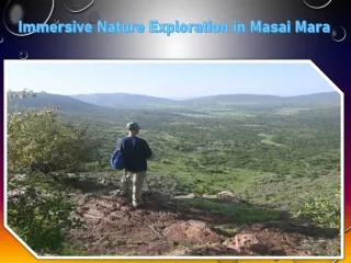 Immersive Nature Exploration in Masai Mara