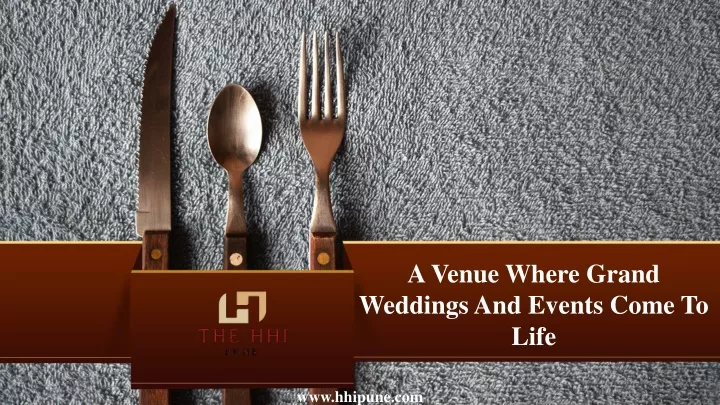 a venue where grand weddings and events come