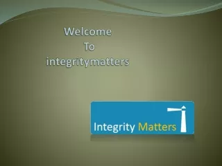 Information Aecurity Data Privacy Training | Integrity Matters
