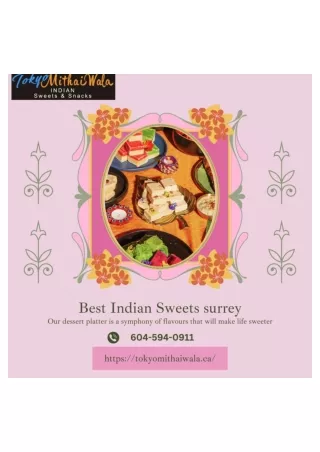 Best Indian Sweets surrey