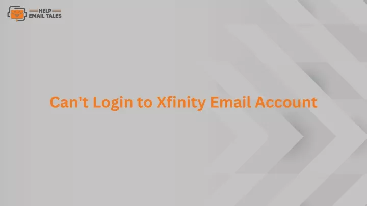 can t login to xfinity email account