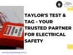 Test And Tag Near Me-Taylor's Test & tag - slide 1