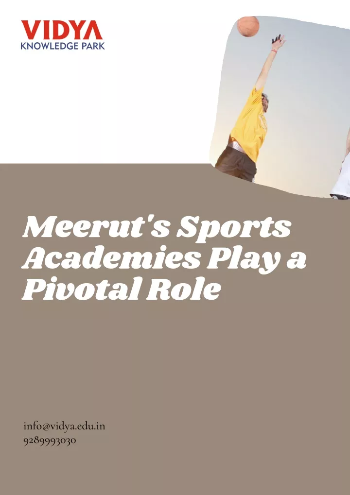 meerut s sports academies play a pivotal role